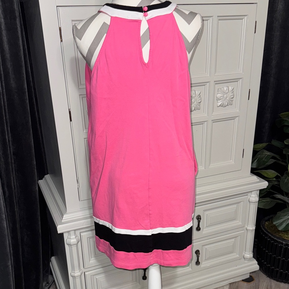 Pink & Black Halter Shift Dress - City Knits by New York & Company Size XL - Picture 8 of 12